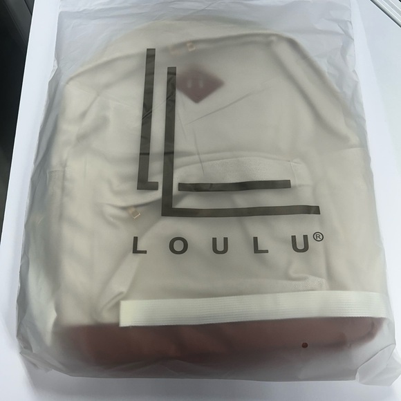 LOULU Large Canvas Tan Beige Backpack Vegan Leather NEW in Bag - Picture 7 of 9